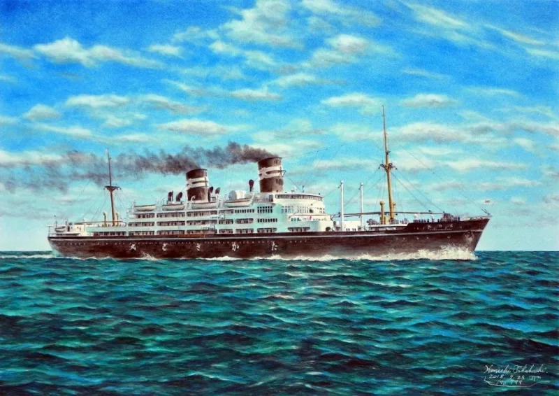 ▲油絵 作者不明 バラ積み船? 海洋画 海　大海原 M10サイズ?▲ 大迫力の船や海の表情をキャンバスに表現｜Marine the world 海洋画家