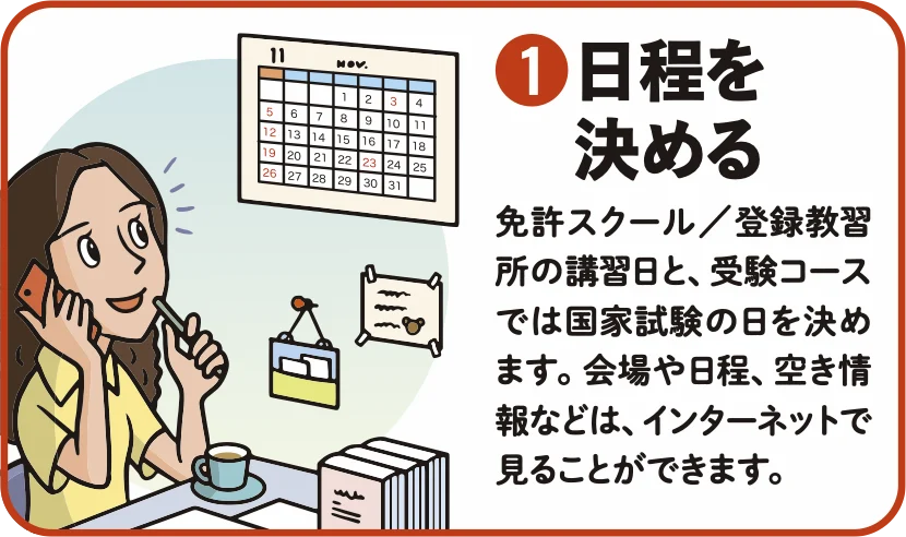 日程を決める